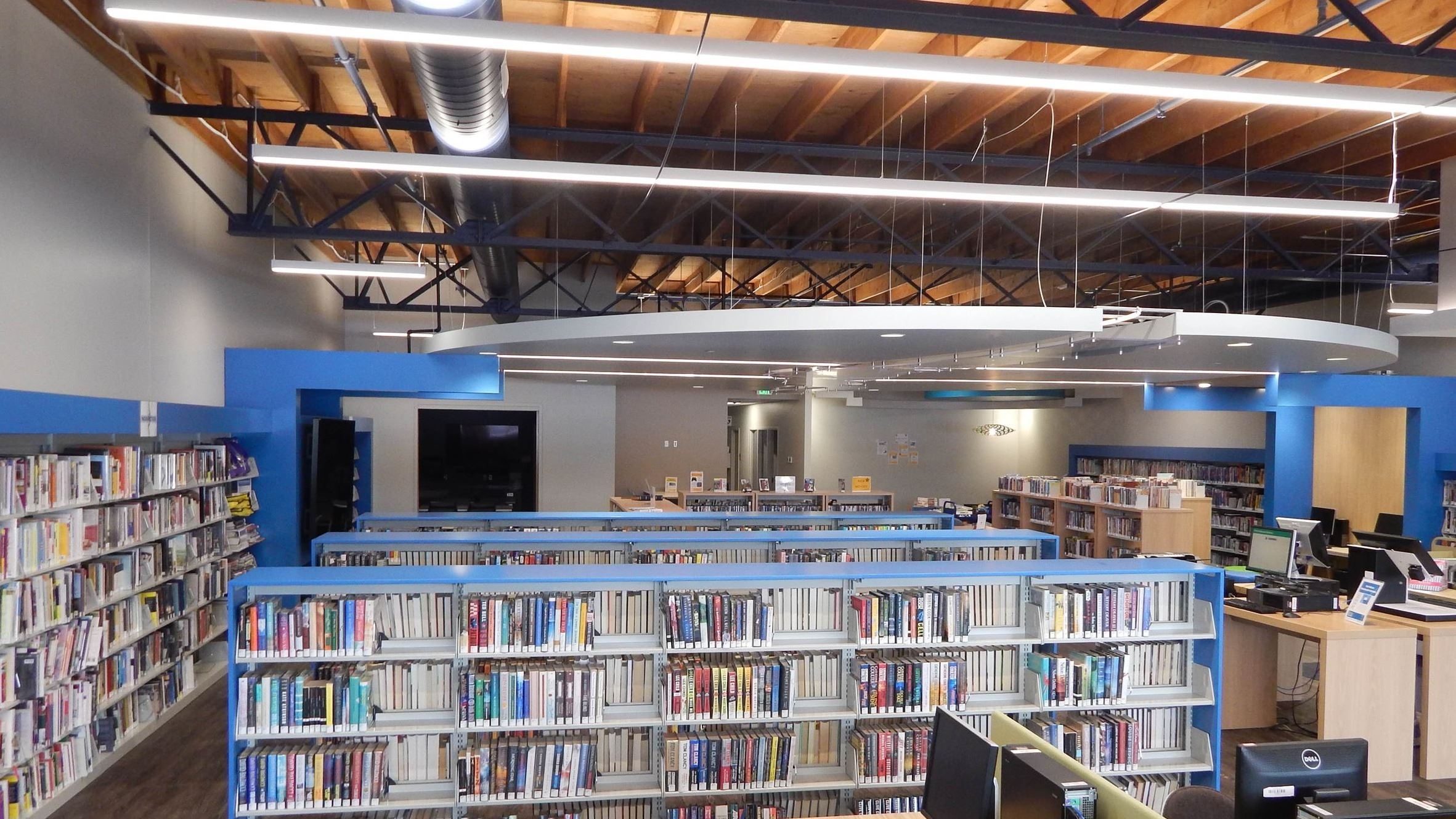 Interior of Valley Library.