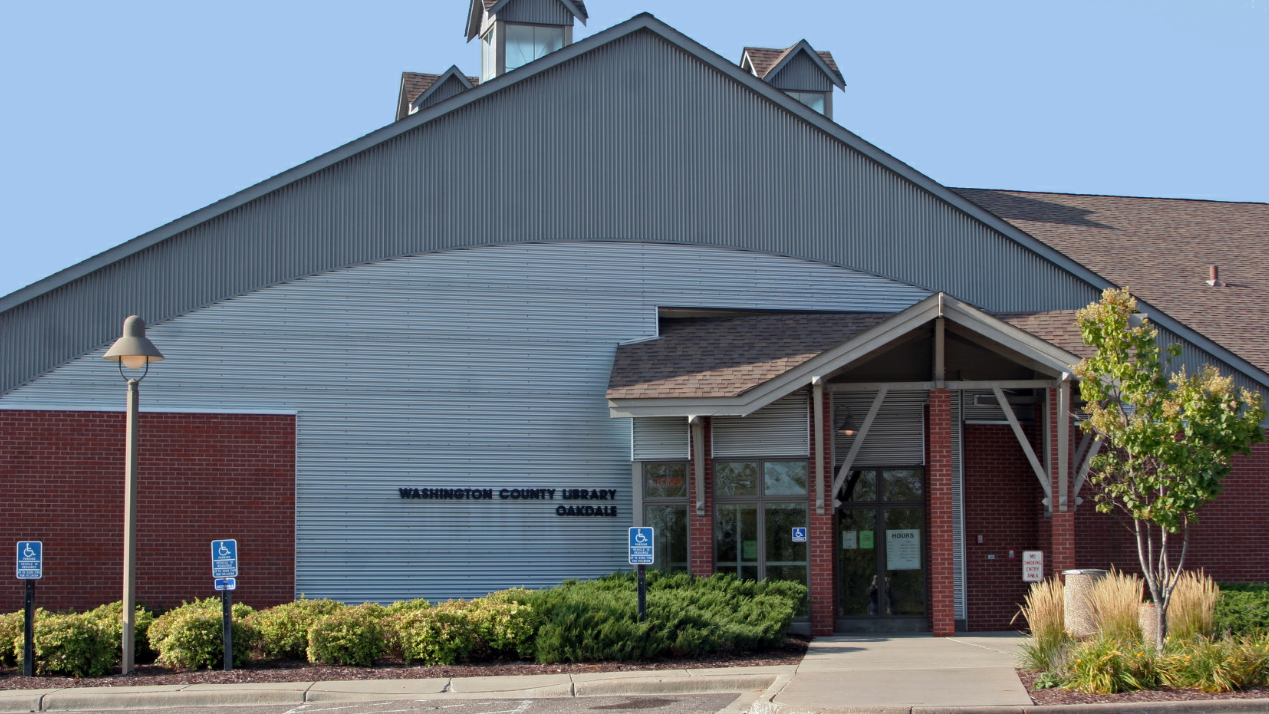 Exterior of Oakdale Library