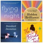 collage of book covers for autism awareness month