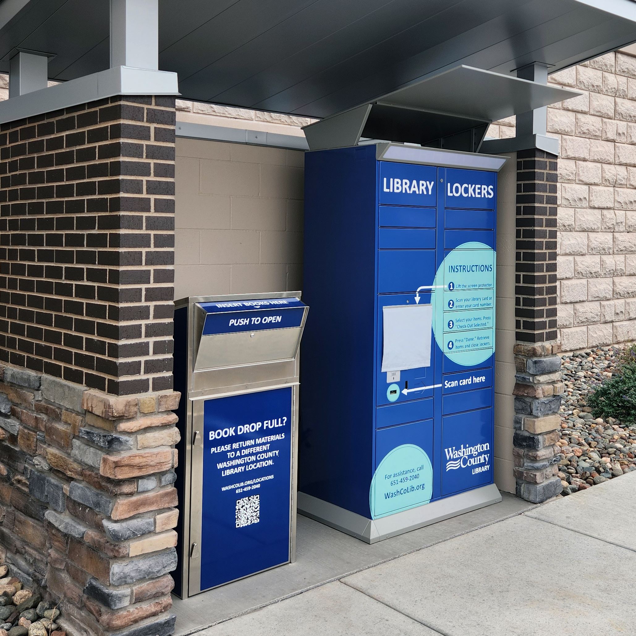 Lockers at Newport City Hall