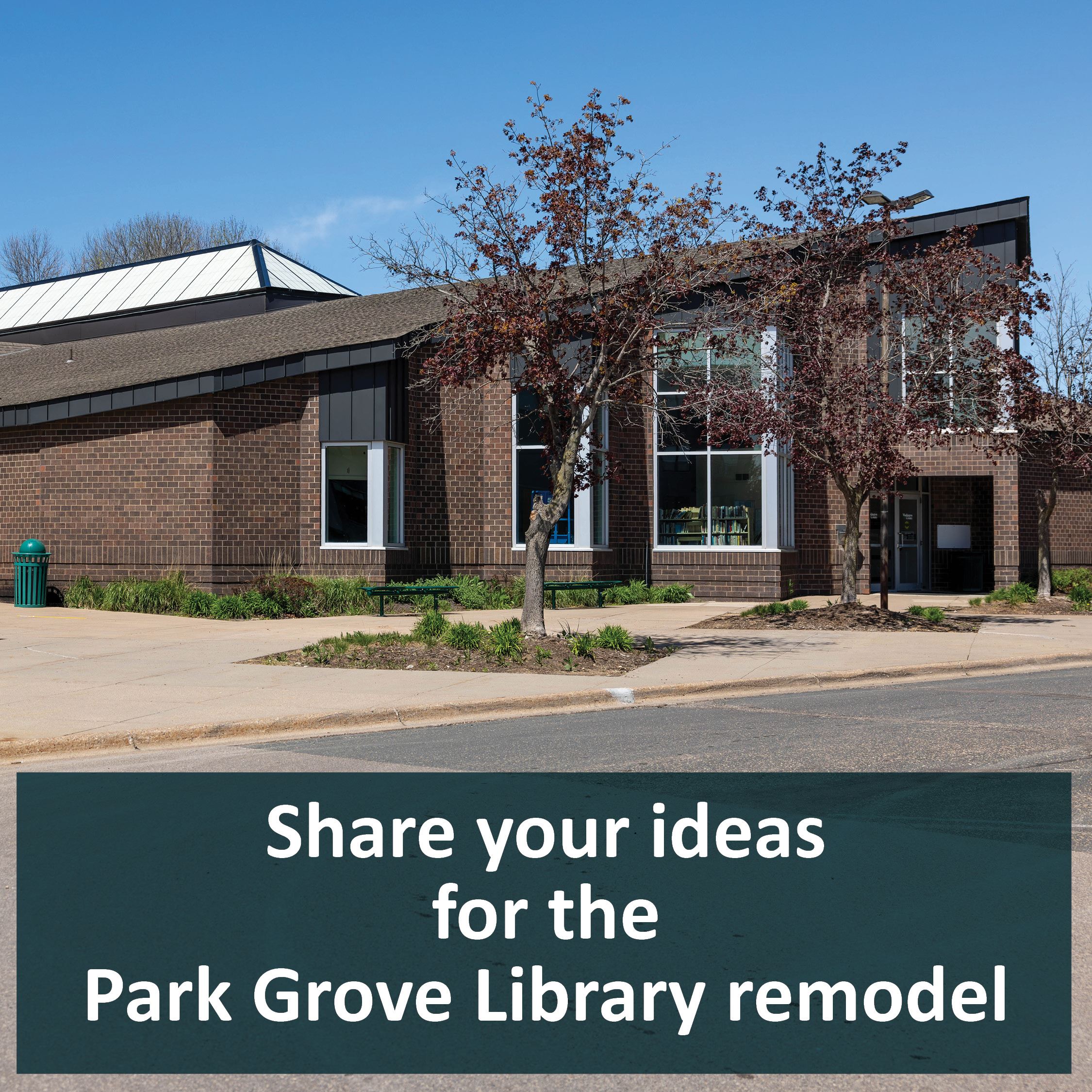 Image of Park Grove Library with text 
