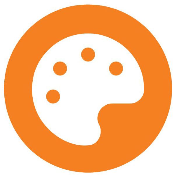 graphic illustration of a painting tray